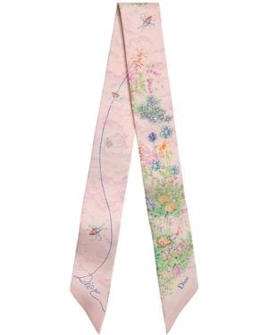 Dior Charming Garden Mitzah Scarf - White