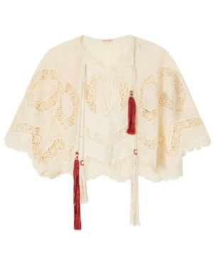 Johanna Ortiz Tassel-Detail Blouse - White
