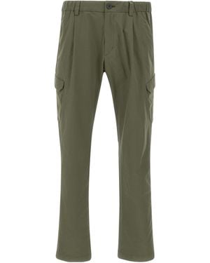 Herno High-Waist Tapered Trousers - Green
