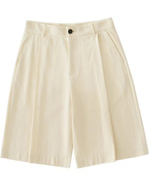 Studio Nicholson Belt Loop Shorts - Natural
