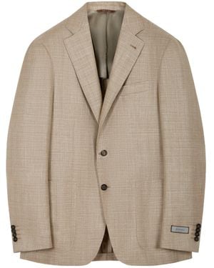 Canali Single-Breasted Blazer - Natural