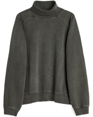 Our Legacy Scholar Raglan-Sleeve Roll-Neck Sweatshirt - Gray