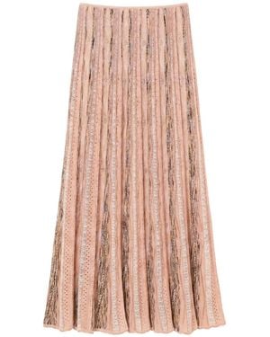 Ulla Johnson Clio Knit Midi Skirt - Pink