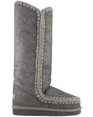 Mou Logo Boots - Grey