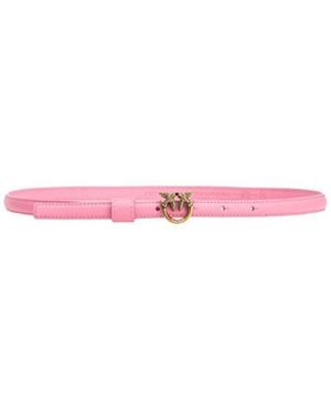 Pinko Color Logo Belt - Pink