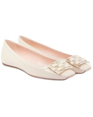 Roger Vivier Simple Soft-Sole Ballet Shoes - Pink