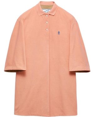 Prada Old Piqué Coat - Pink
