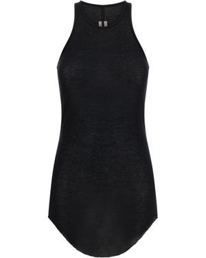 Rick Owens Viscose Tank Tops - Black