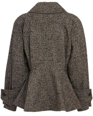 Chloé Wool Chevron Jacket - Grey