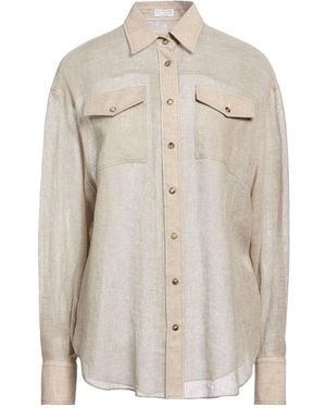 Brunello Cucinelli Linen Shirts - White