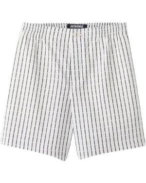 Jacquemus Elastic Waist Shorts - White