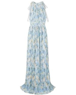 Veronica Beard Yardley Printed Maxi Dress - Blue