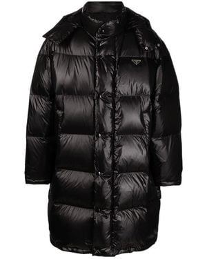 PRADA GORE-TEX PRO Black Long Rain Coat Jacket Size Small