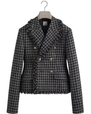 Dior Cropped Bar Jacket - Black