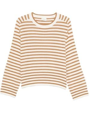 Closed Striped Cashmere Sweater - Natural