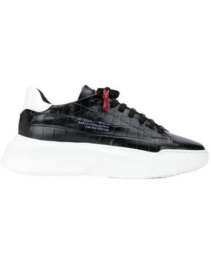 Giuliano Galiano Crocodile-Embossed Nemesis Trainers - Black