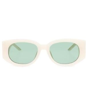 CASABLANCA Geometric Frame Sunglasses - Green