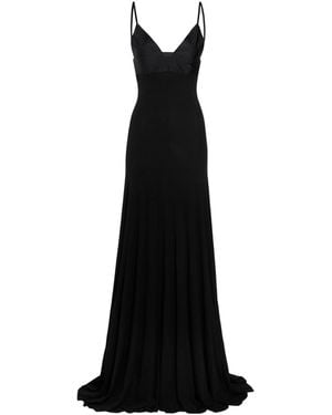 Jacquemus La Robe Spallina Spaghetti-Strap Evening Dress - Black