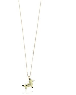 Marni Dog Embellished Necklace - White