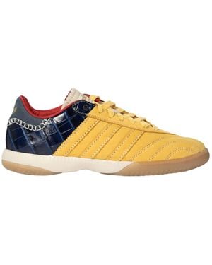 Adidas by Wales Bonner Adidas Wales Bonner Samba Suede Trainers - Yellow