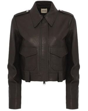 KHAITE Classic Lapel Coat - Black