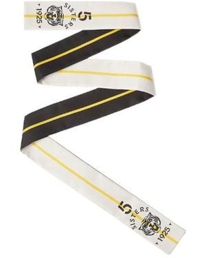 Fendi And Silk Bandeau With 5 Sisters Print - White