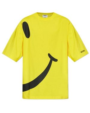 Moschino X Smiley Printed T-Shirt - Yellow