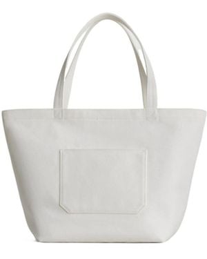 Phoebe Philo Canvas Tote Bag - White