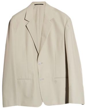 Gucci Lightweight Cotton Nylon Twill Jacket - Natural