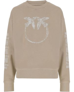 Pinko Mindelo Crewneck Sweatshirt - Natural