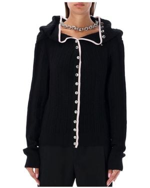 Y. Project Single-Breasted Long-Sleeved Cardigan - Blue