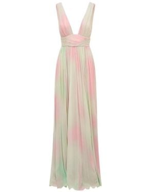 LoveShackFancy Madeleine Pleated Maxi Dress - White