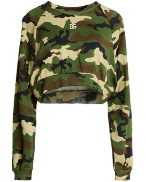 Dolce & Gabbana Military Sweatshirt Cotton - Green