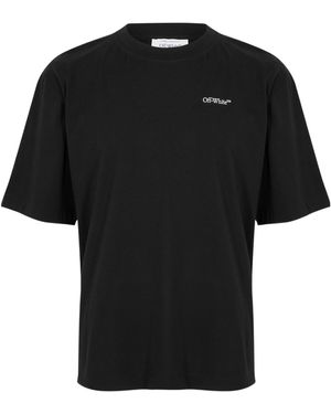 Off-White c/o Virgil Abloh Scribble Regular Fit T-Shirt - Black