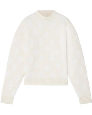Aztech Mountain Snowflake Jumper - White
