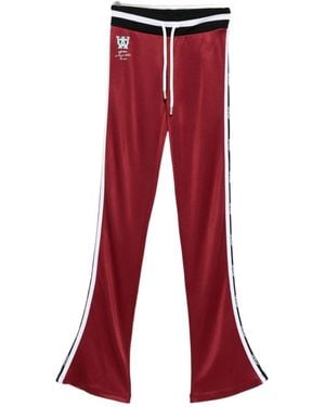 Off-White c/o Virgil Abloh Logo-Detailing Striped Track Trousers - Red