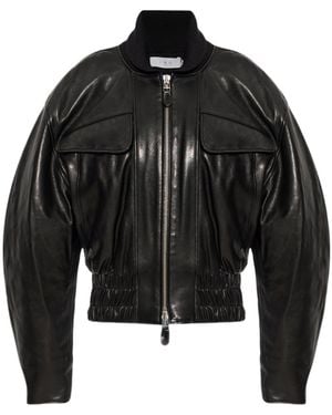 IRO Long-Sleeved Leather Jacket - Black
