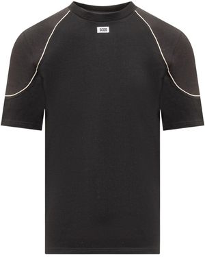 Gcds Comma Crewneck T-Shirt - Black