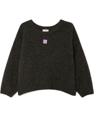 American Vintage Long-Sleeve Knit Top - Black