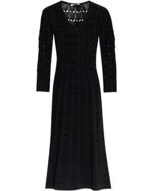 Zimmermann Rhiannon Pointelle Maxi Dress - Black
