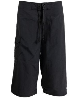ERL Long Drawstring Swim Shorts - Black