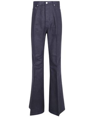 Rick Owens Belt Loop Casual Pants - Blue