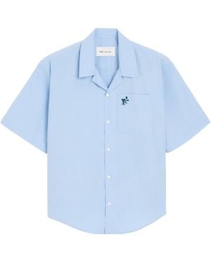 Ami Paris Ami De Coeur Short-Sleeved Shirt - Blue