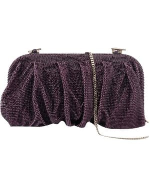 Benedetta Bruzziches Magnetic-Clasp Clutch - Purple