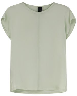 Pinko Short-Sleeved Crewneck Top - Green