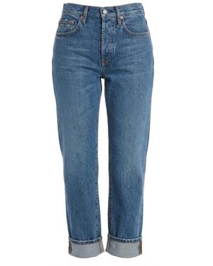 Gucci Logo Patch Jeans - Blue
