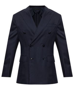 Brioni Long-Sleeved Casual Jacket - Blue