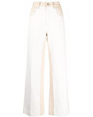 Chloé Straight-Leg Denim Trousers - White