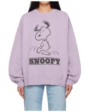 RE/DONE Crew Neck Sweatshirt - Purple