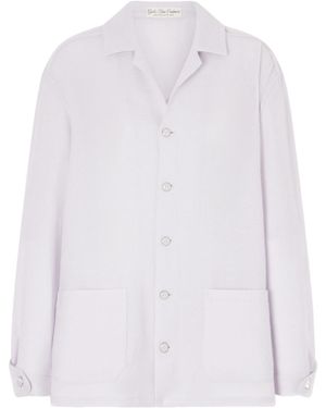God's True Cashmere Cashmere Pyjama Shirt - White